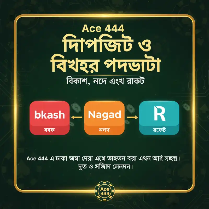 Ace 444 পেমেন্ট গেটওয়ে বিকাশ নগদ রকেট